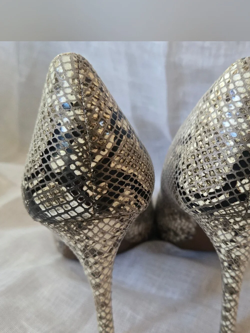 Jessica Simpson Snake-Print Pointed Toe Pumps - Sz 8.5